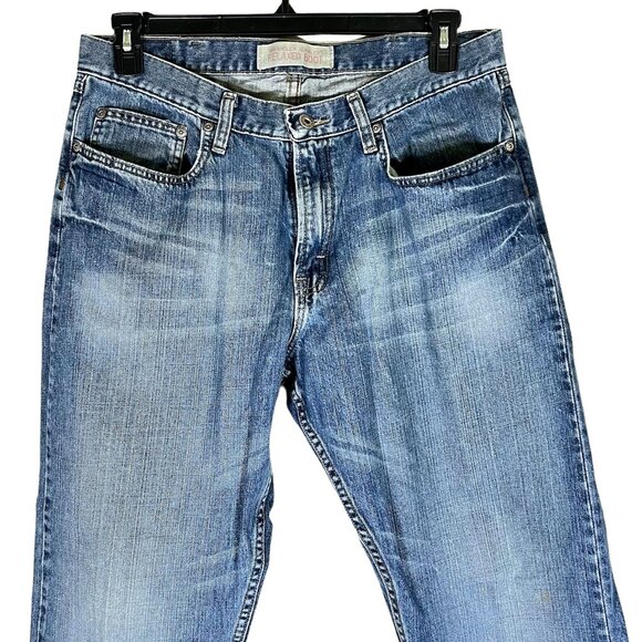 Wrangler Relaxed Boot Jeans - Men's Size 34 X 34 98RNWYA Made in Nicaragua - Picture 2 of 10